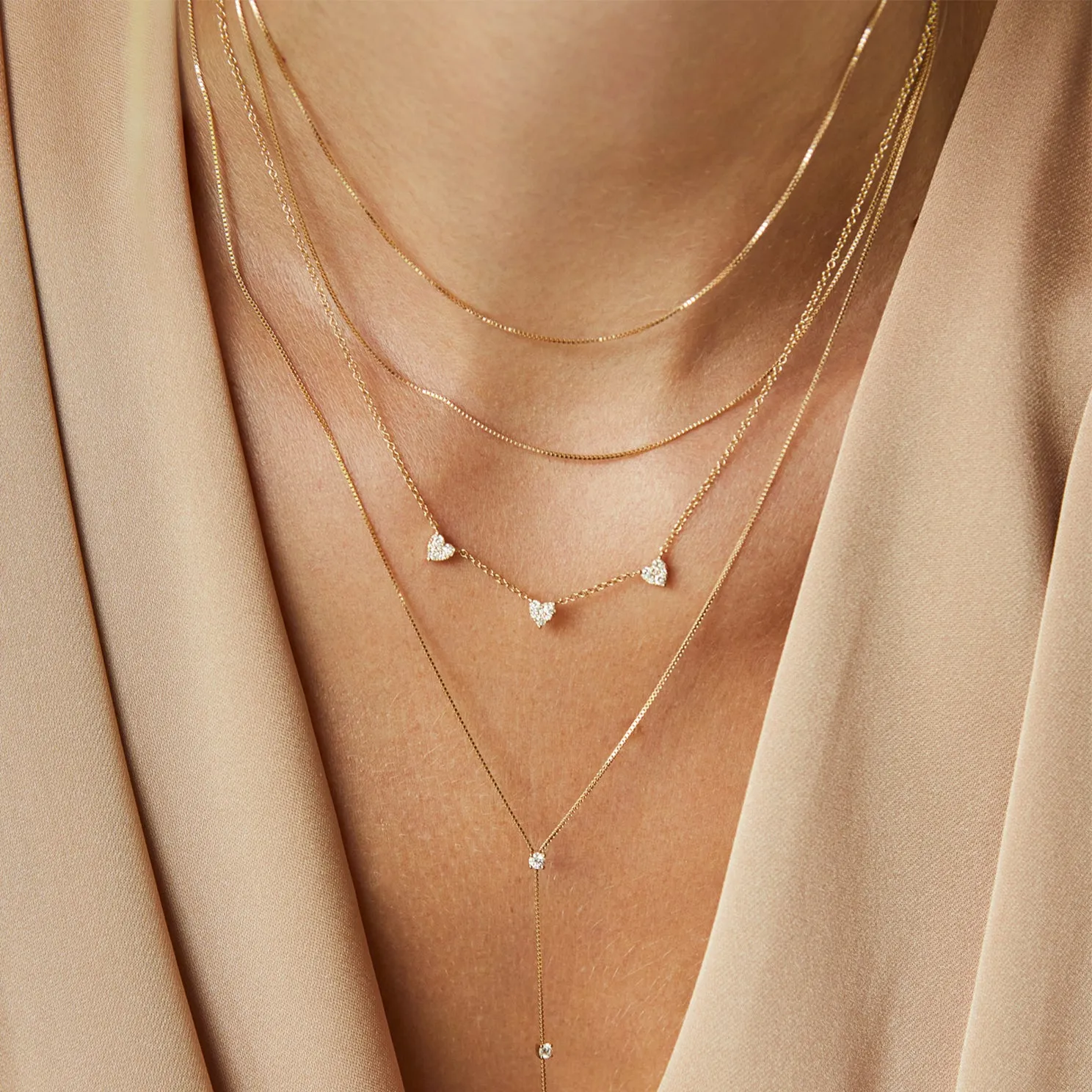 Double Strand Liquid Gold Necklace