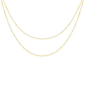 Double Strand Liquid Gold Necklace