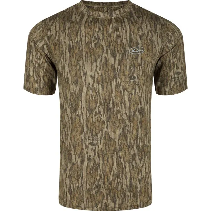 Drake EST Camo Performance Short Sleeve Crew
