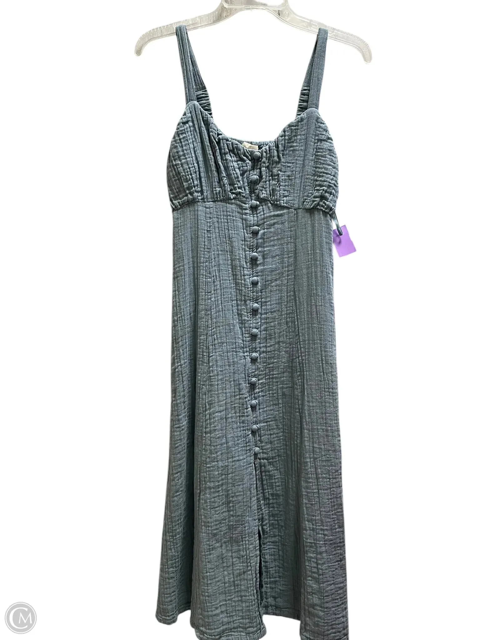 Dress Casual Midi By Clothes Mentor In Blue, Size: M