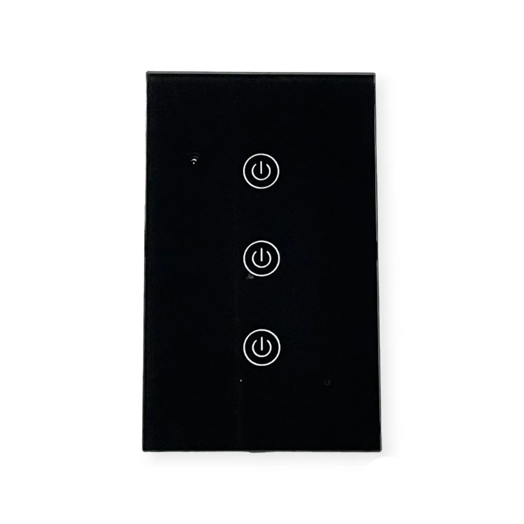 DS Wifi Switch 3 Lever Black SWS-121-3
