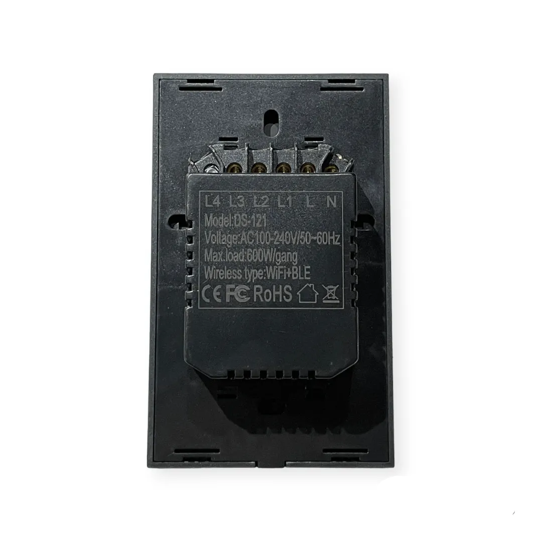 DS Wifi Switch 3 Lever Black SWS-121-3