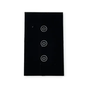 DS Wifi Switch 3 Lever Black SWS-121-3