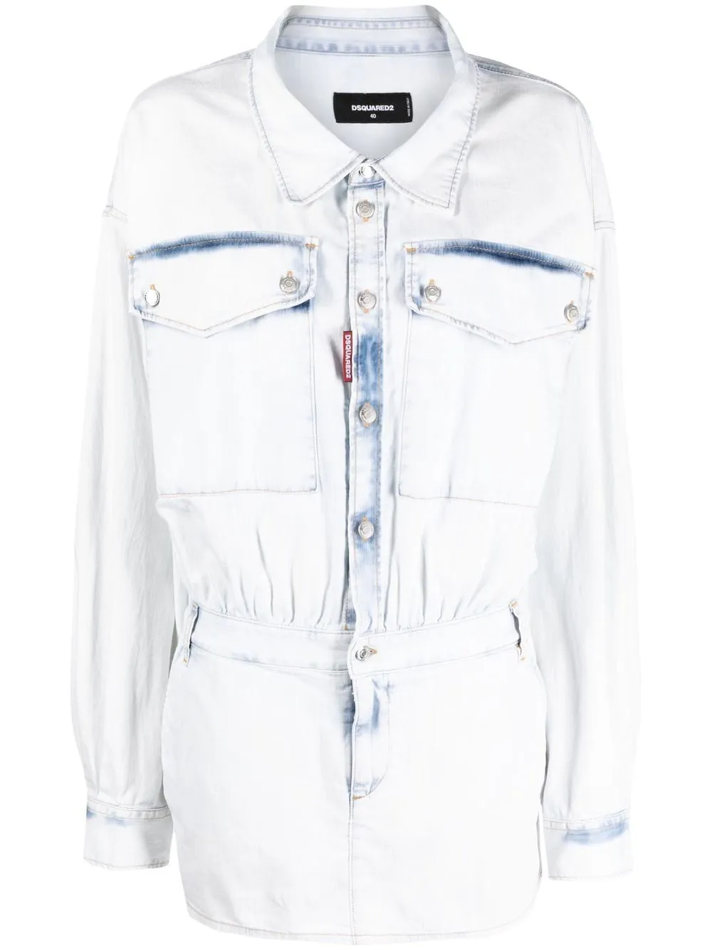 Dsquared2 Blue Dress Clear
