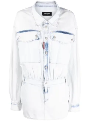 Dsquared2 Blue Dress Clear