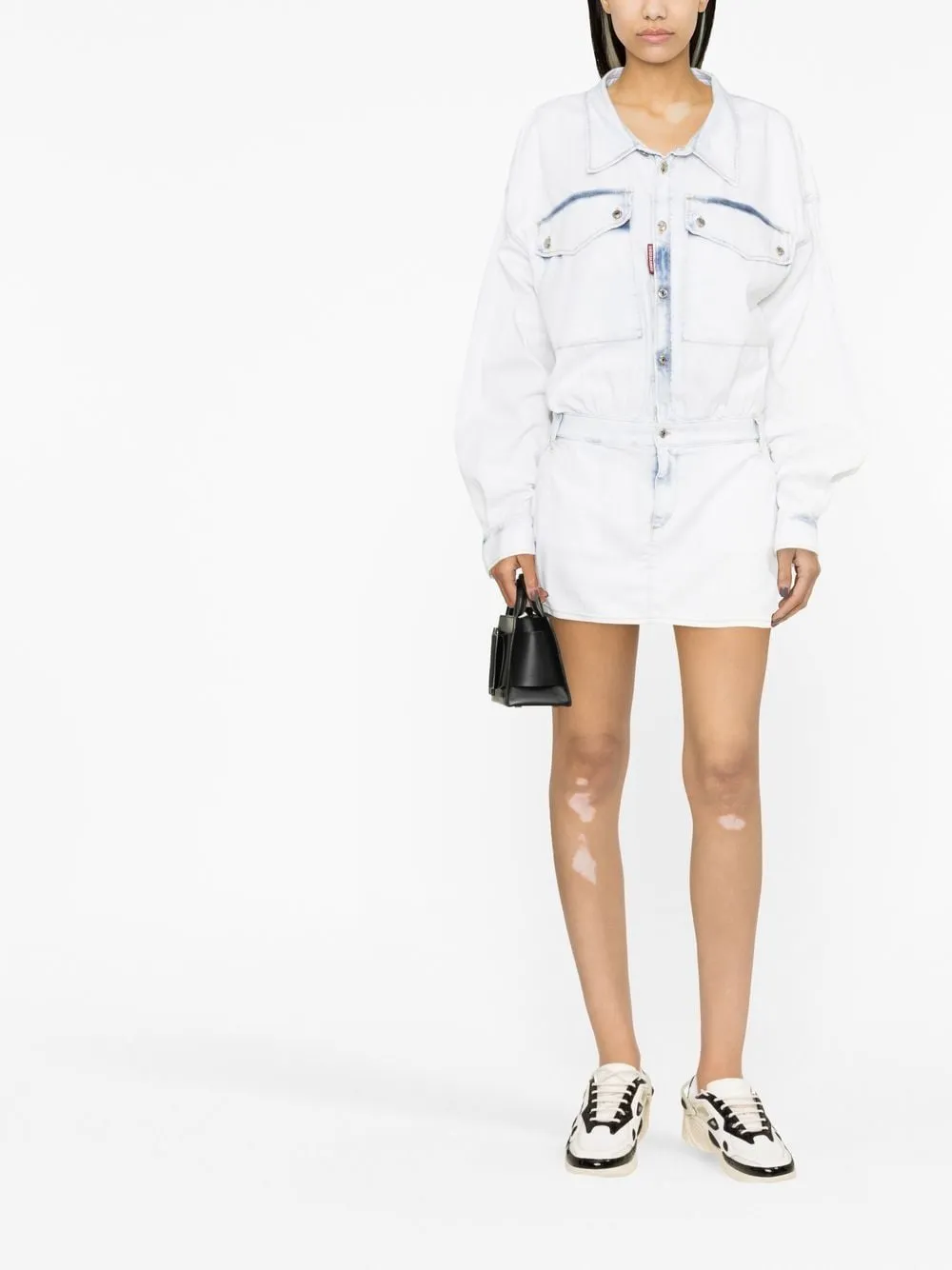Dsquared2 Blue Dress Clear