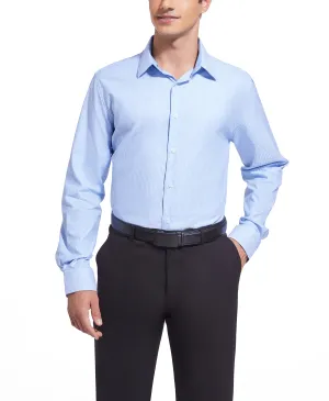 Duchamp London Blue Diamond Dot Dress Shirt