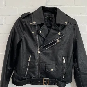 Edgy leather jacket