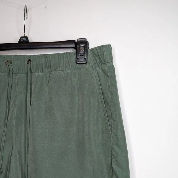 Eileen Fisher Walking Shorts Tencel Sage Green Comfty
