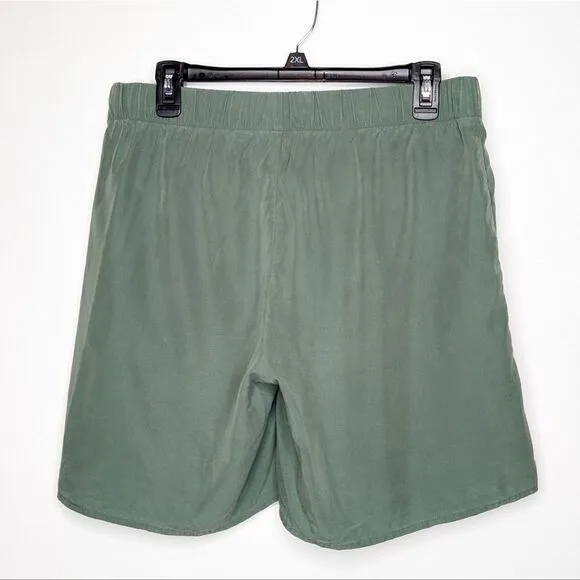 Eileen Fisher Walking Shorts Tencel Sage Green Comfty