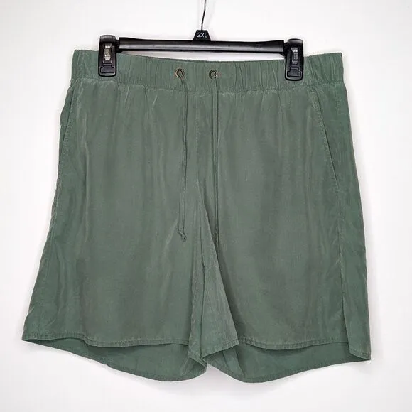 Eileen Fisher Walking Shorts Tencel Sage Green Comfty