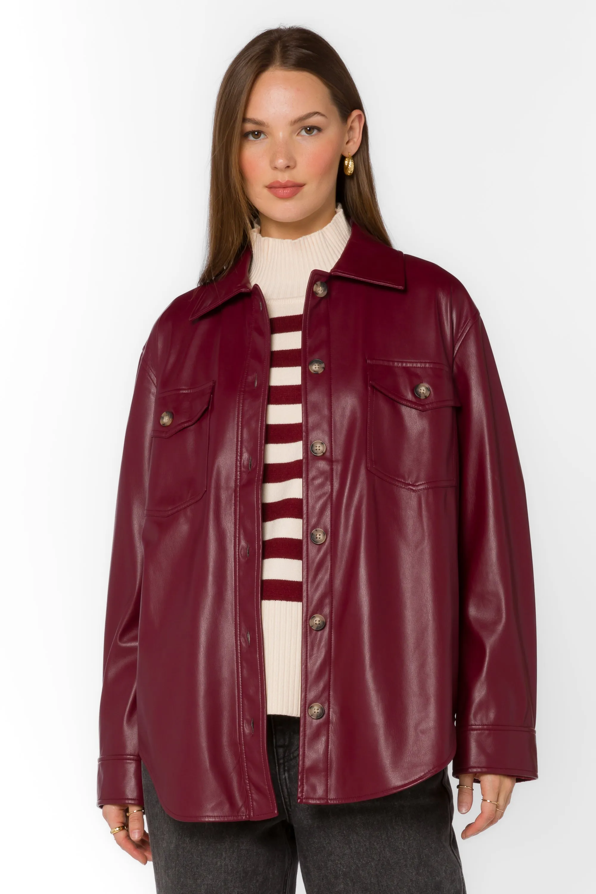 Eleanor Red Sangria Jacket