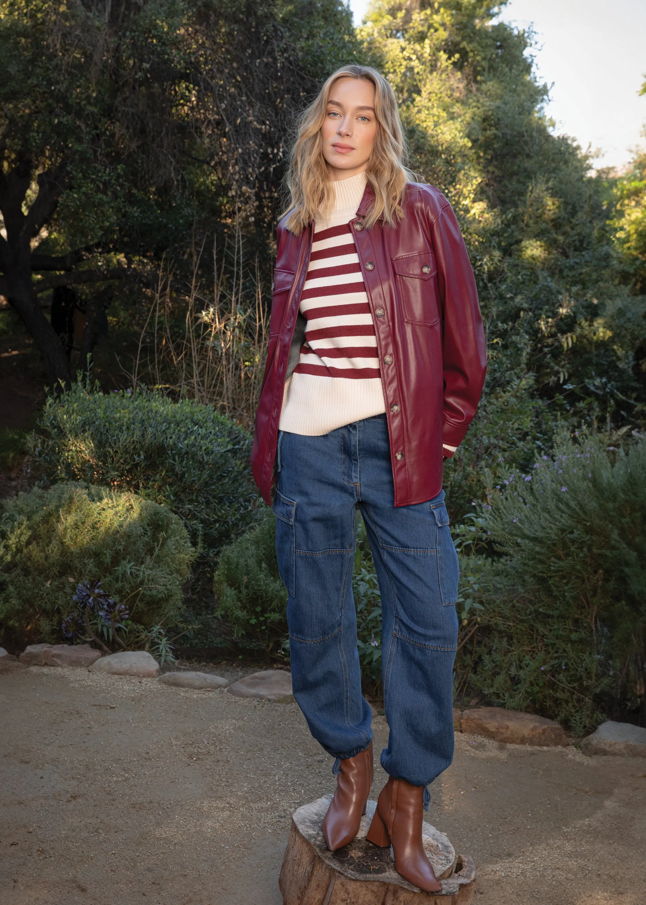 Eleanor Red Sangria Jacket