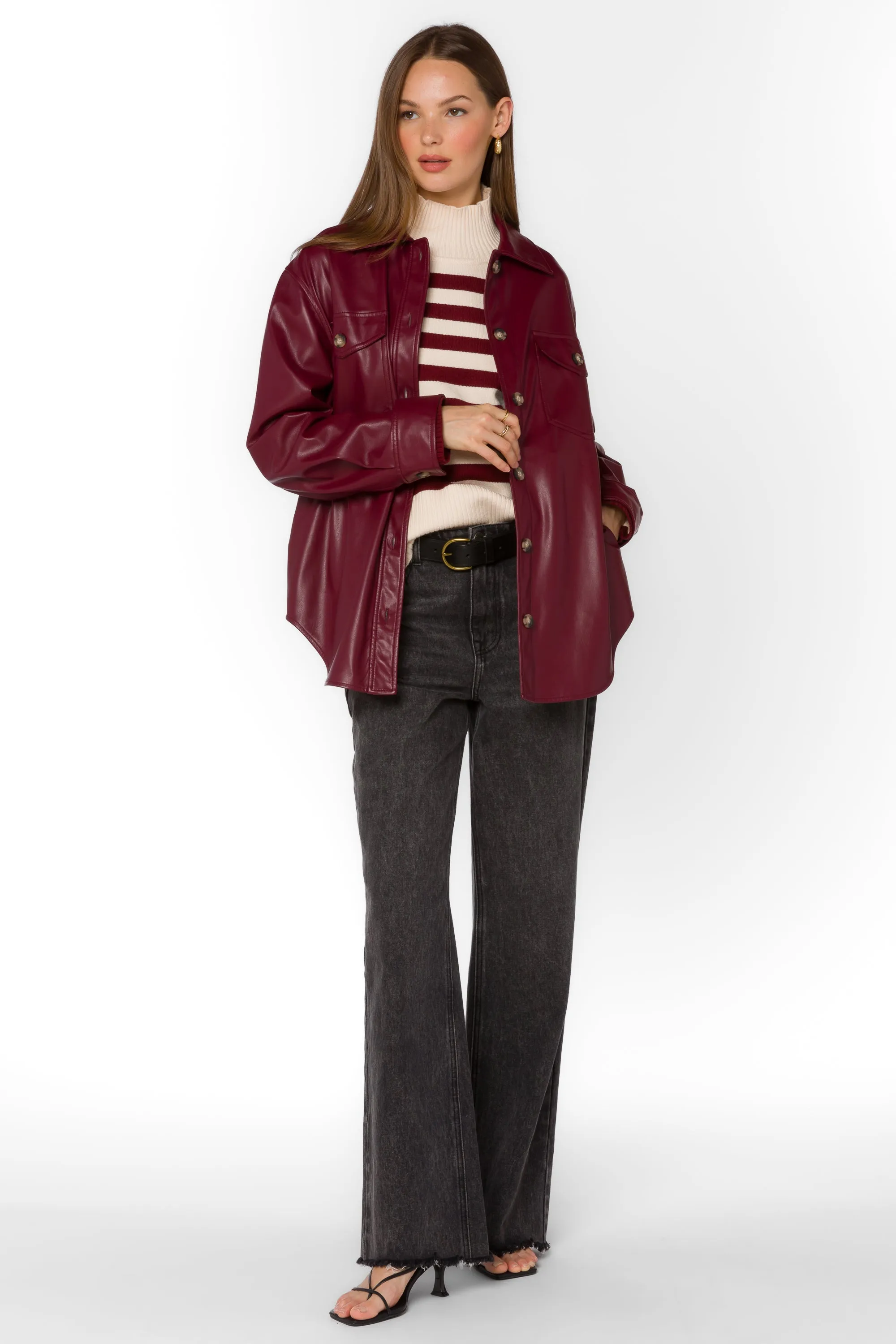 Eleanor Red Sangria Jacket