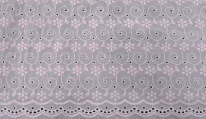 Embroidered Cotton Dainty Pink