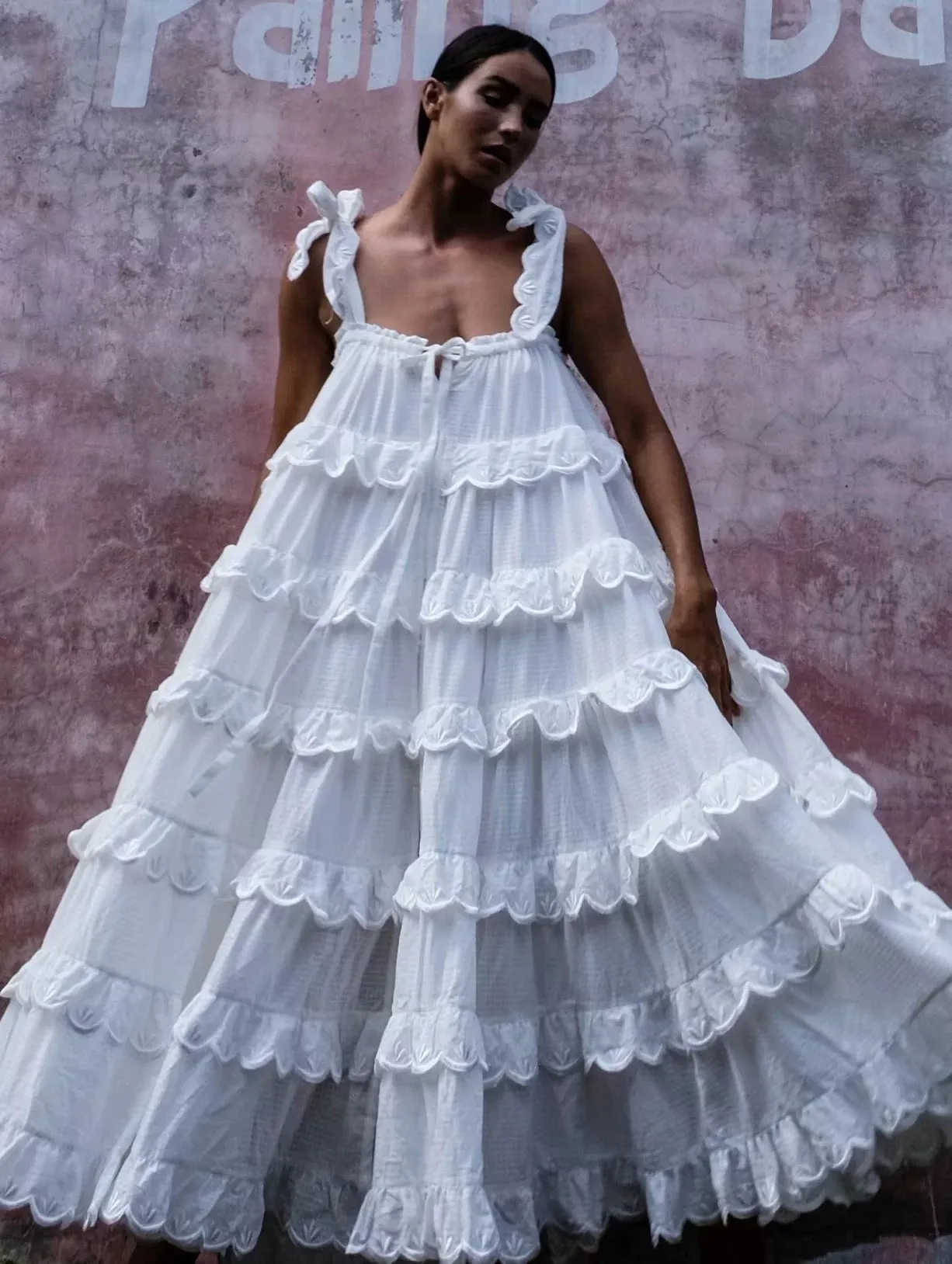 Emily || Bohemian cake layered dress