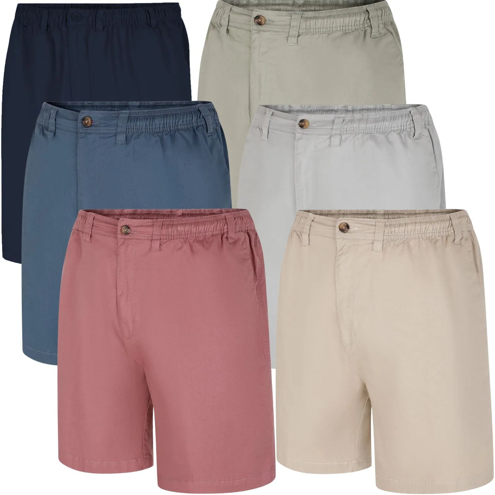 Espionage Mens Stretch Twill Big & Tall Chino Shorts
