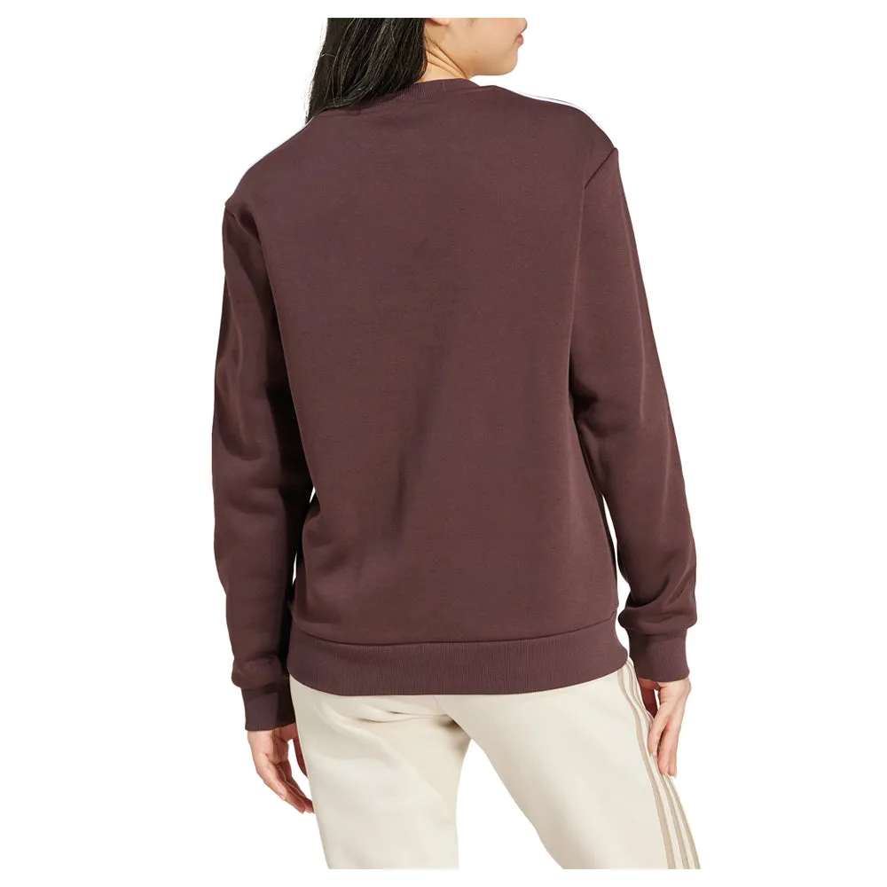 Essentials 3-Stripes Fleece Crew Neck Sweatshirt