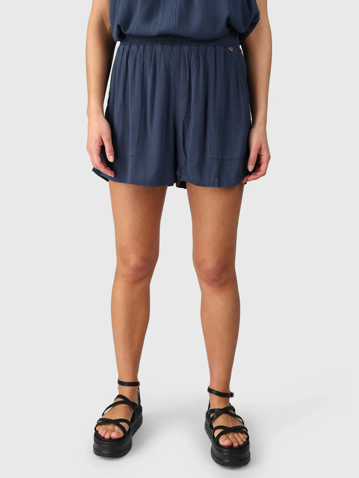 Essia Women Shorts | Indigo Blue