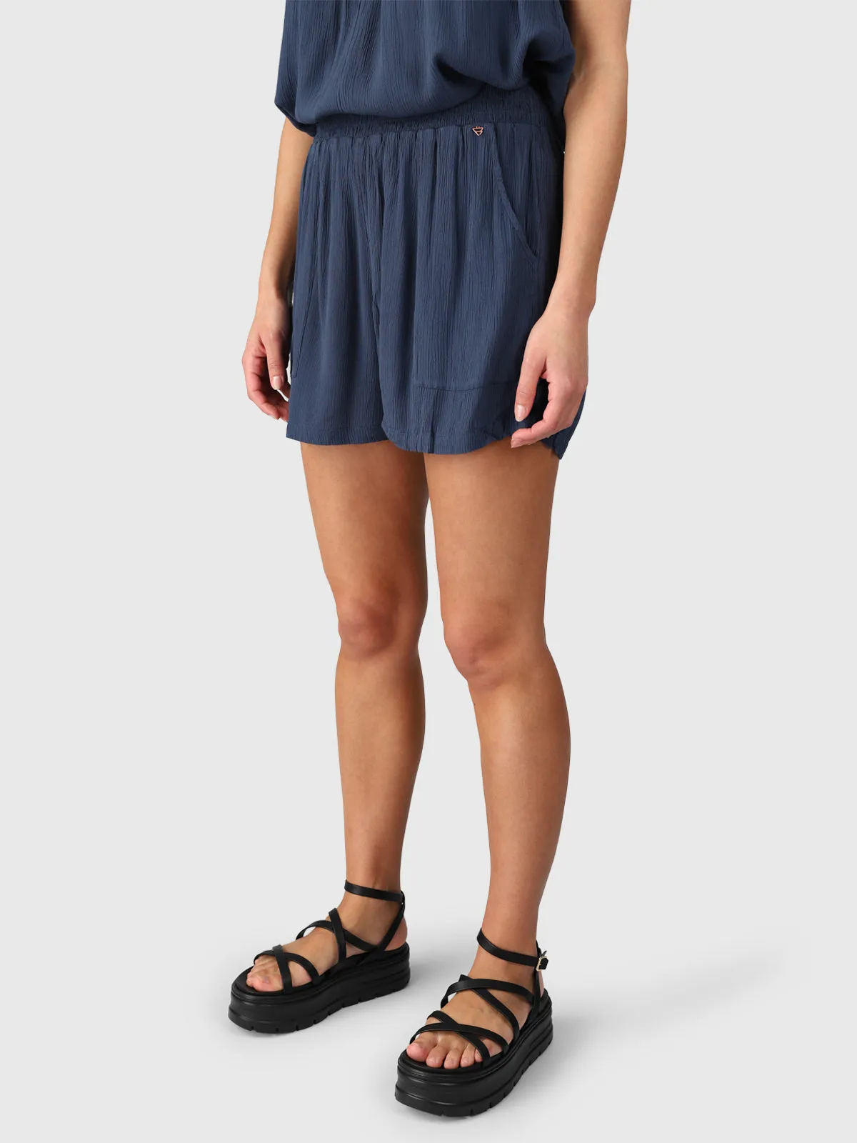 Essia Women Shorts | Indigo Blue