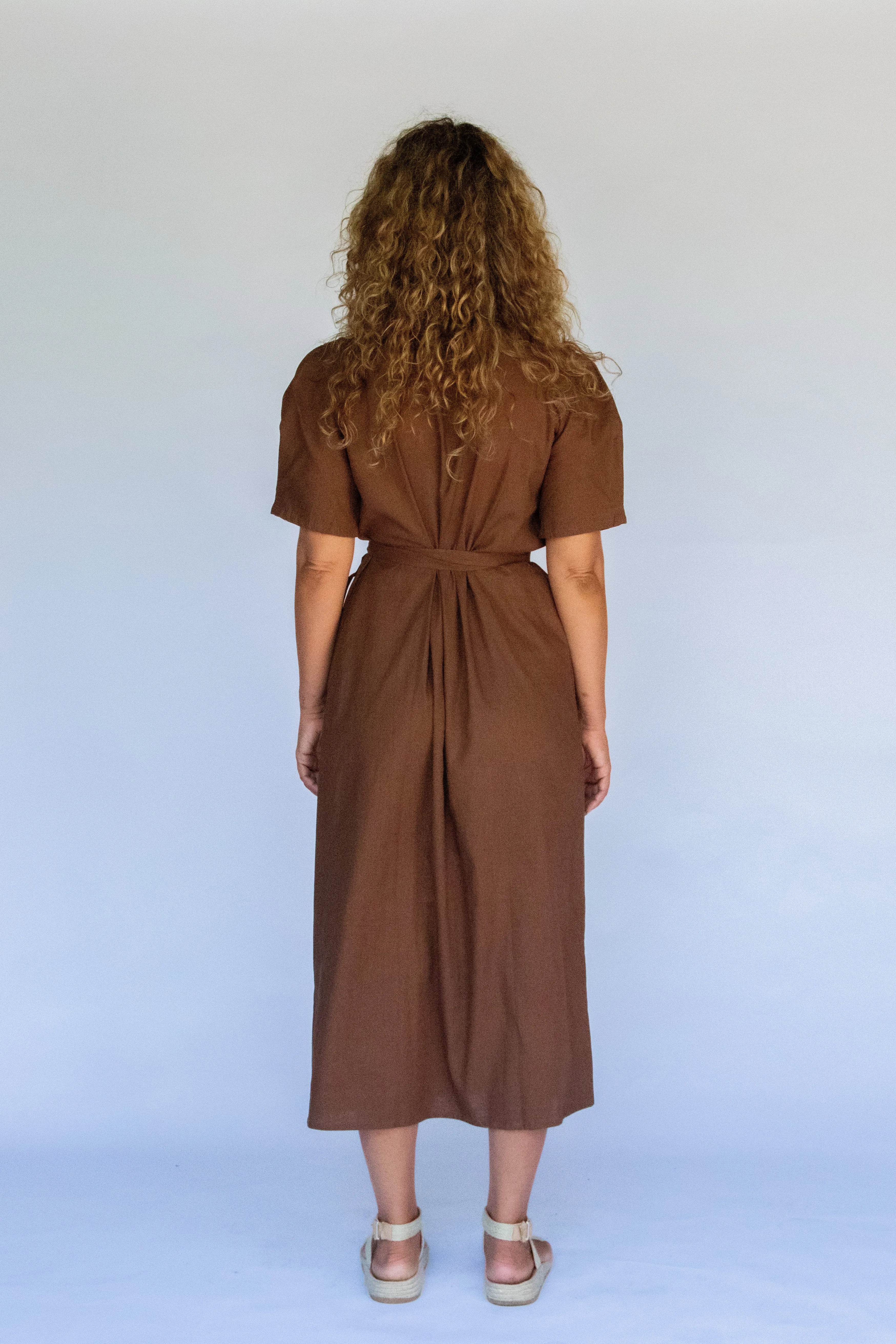 Estelle Wrap Dress // Cocoa