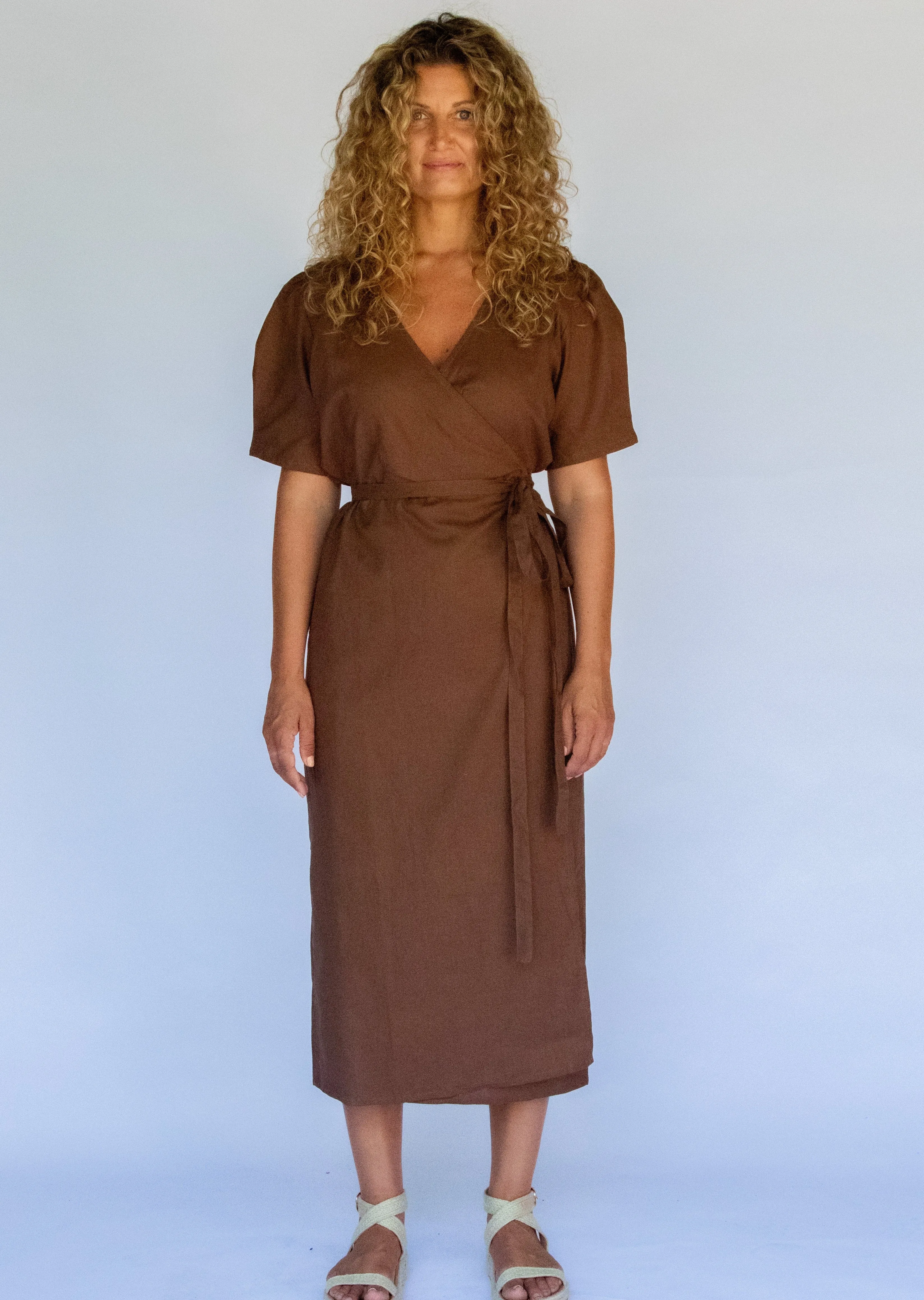 Estelle Wrap Dress // Cocoa