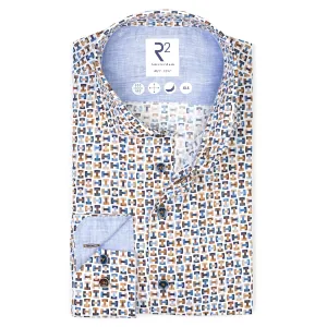 Extra long sleeves. Bike pedal print stretch shirt