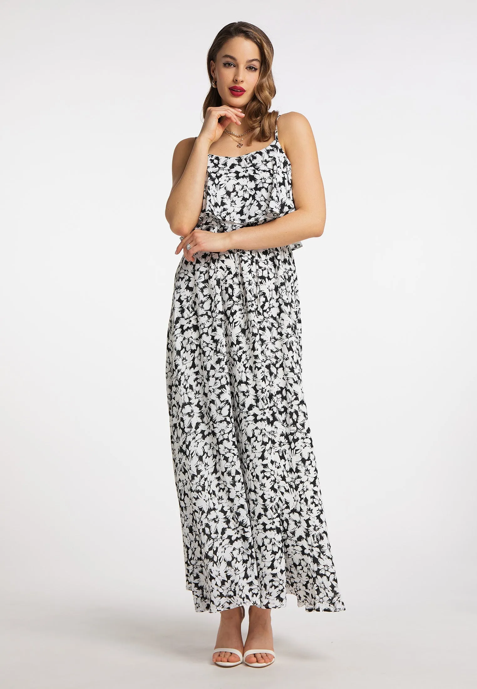 faina Women's Floral Print Maxi Dress
