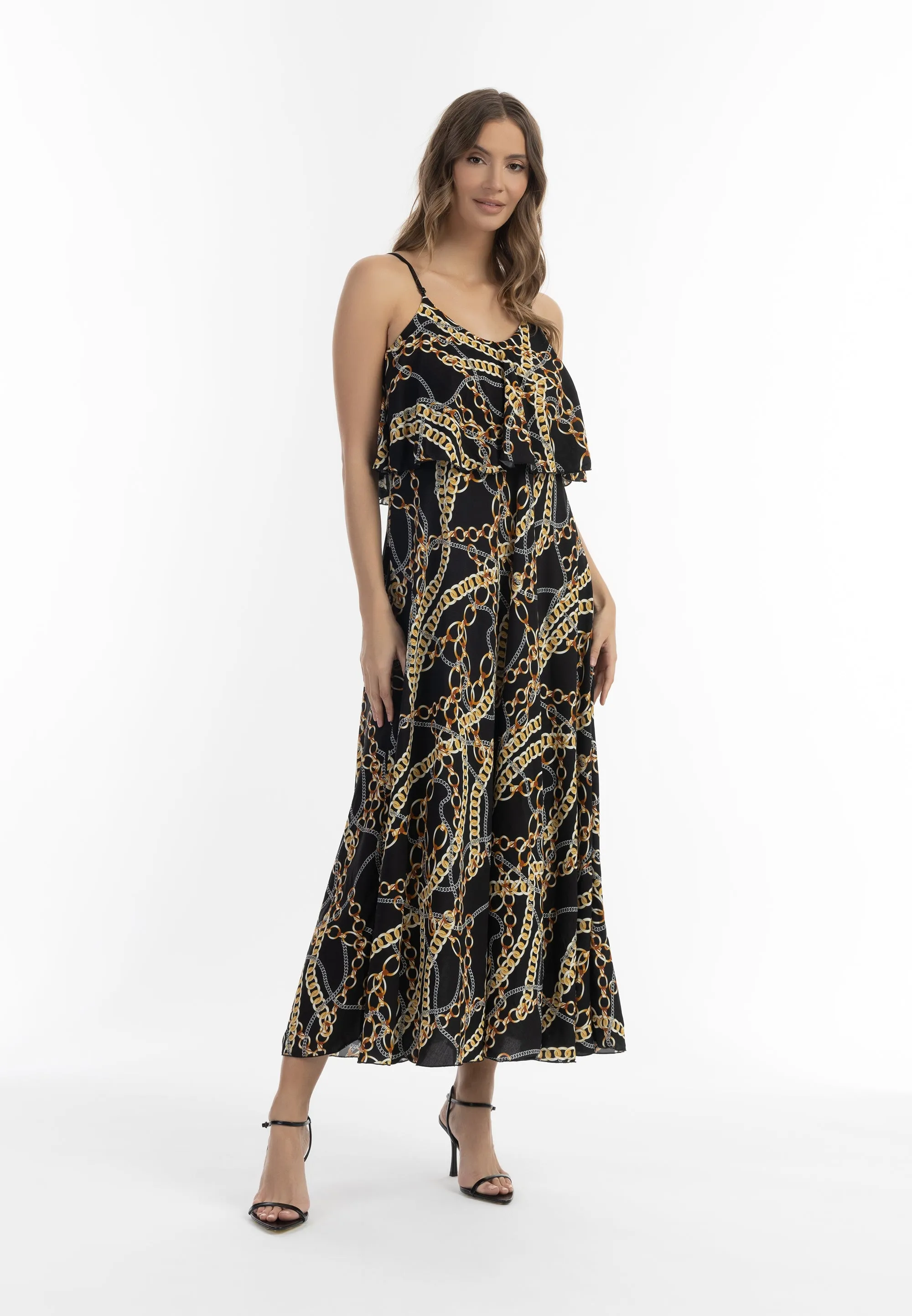 faina Women's Maxi Dress With All-Over Print