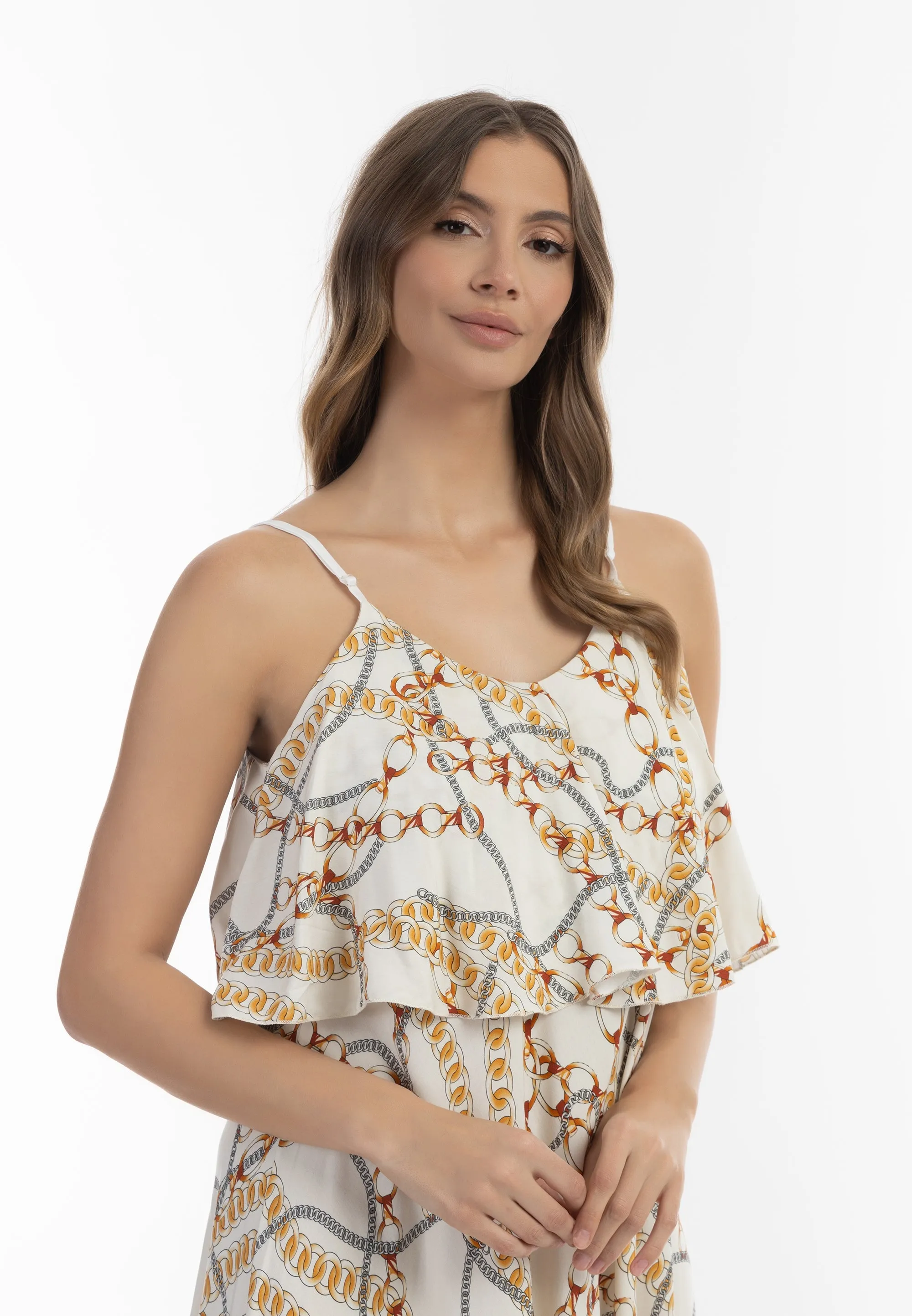 faina Women's Maxi Dress With All-Over Print