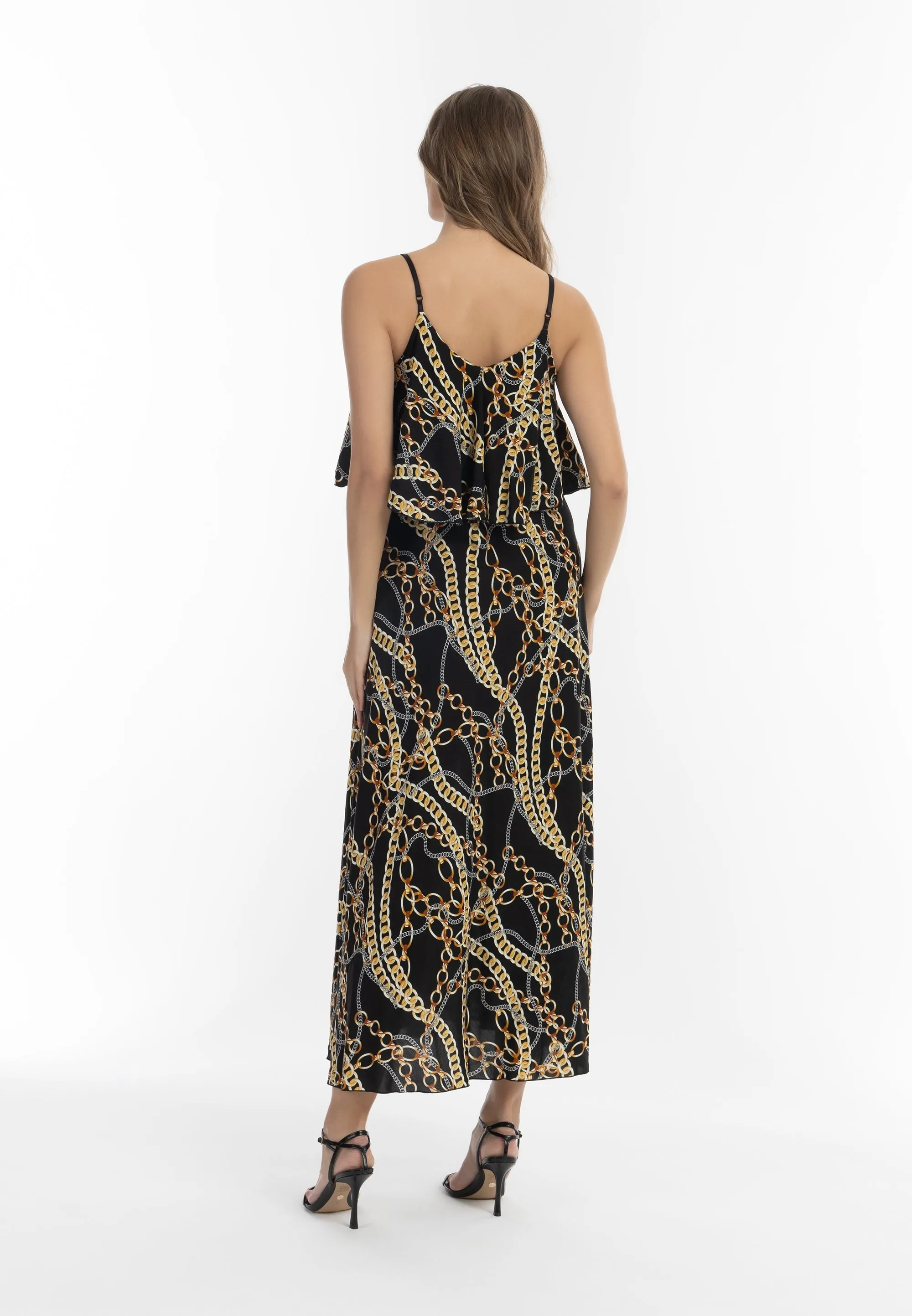 faina Women's Maxi Dress With All-Over Print