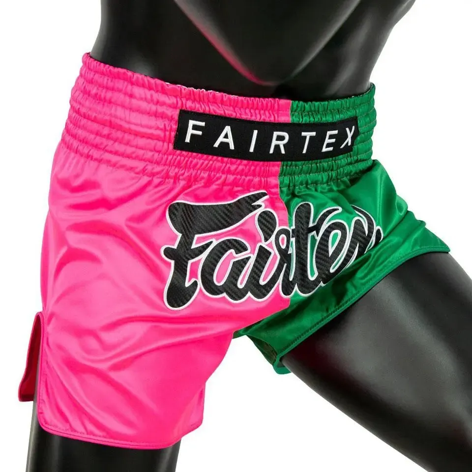 Fairtex Fighter Muay Thai Shorts - Pink Green