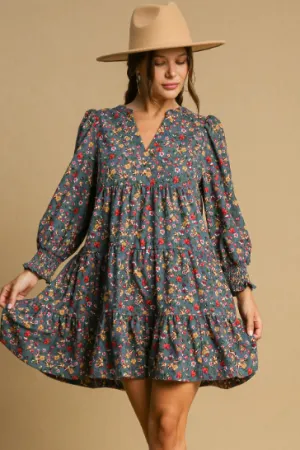 Fall Floral On Roydz Dress