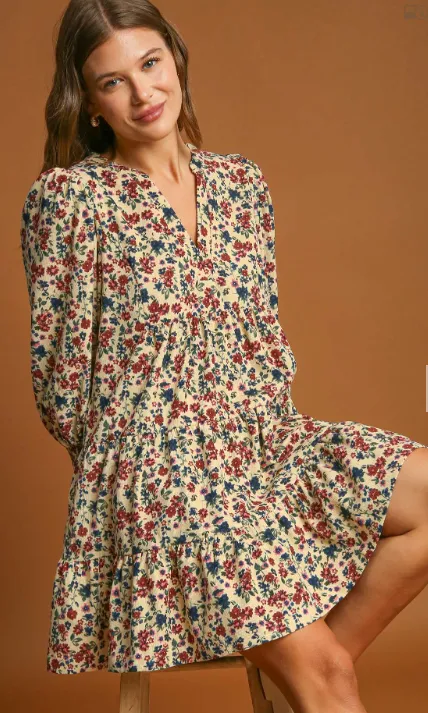 Fall Floral On Roydz Dress