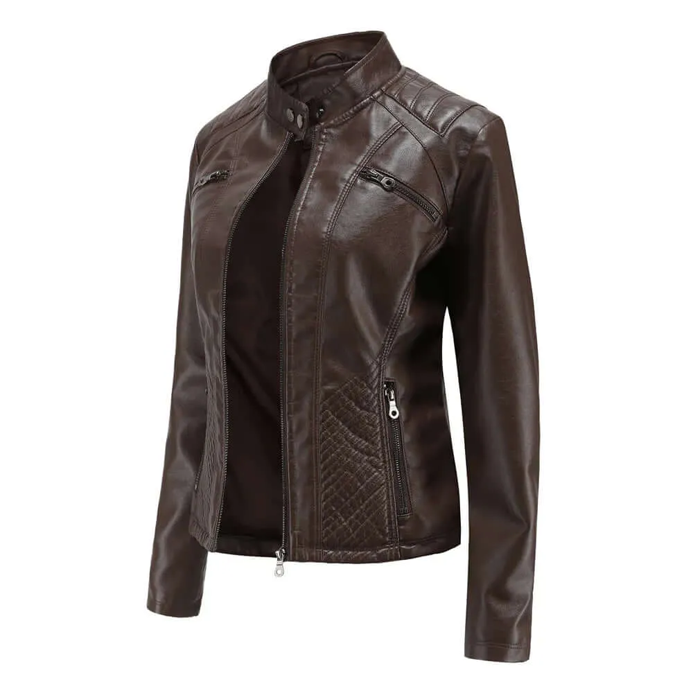 Fashionable Leather Jacket For Women