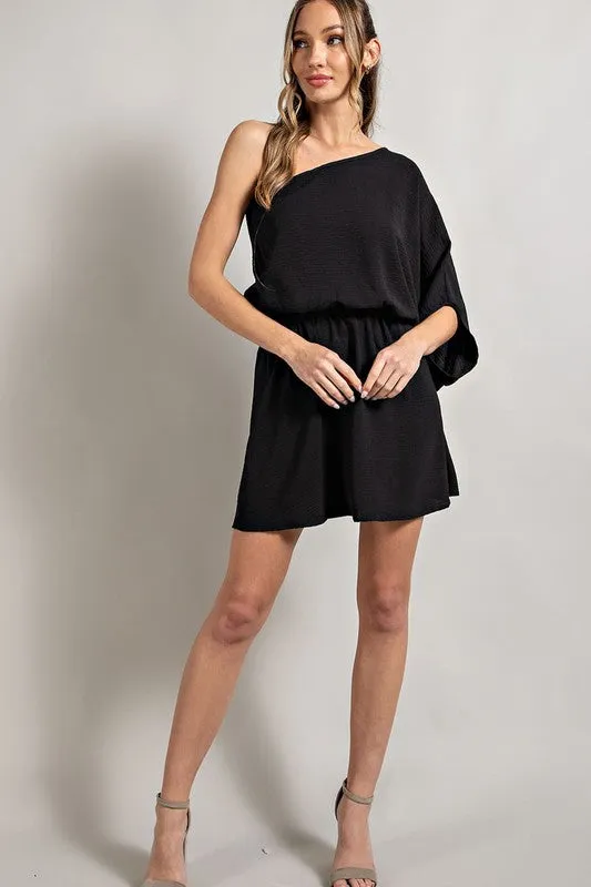 Feeling Spicy One Shoulder Mini Dress
