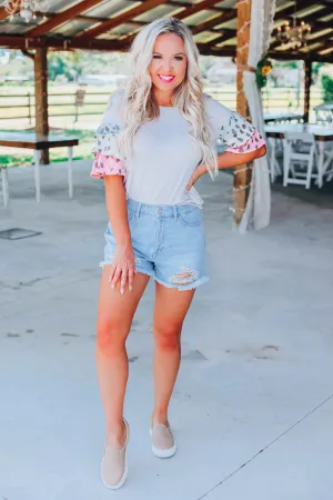Fierce and Feminine Top - Grey