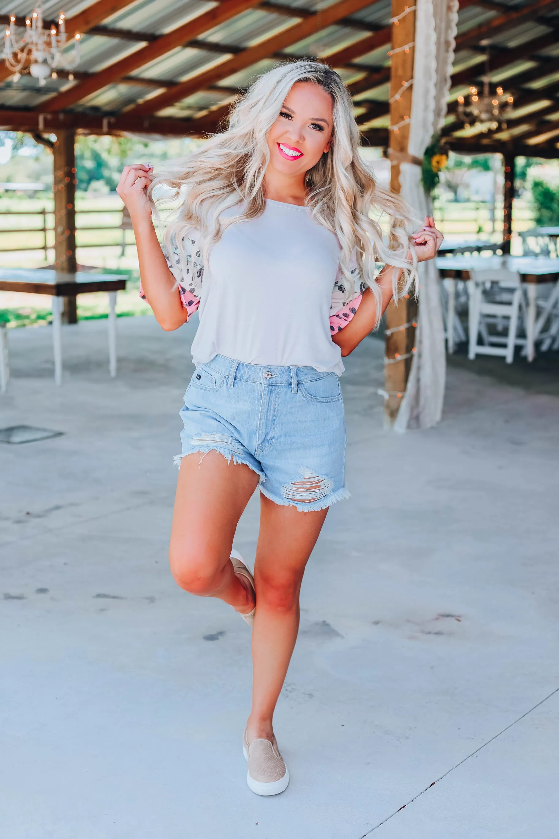 Fierce and Feminine Top - Grey