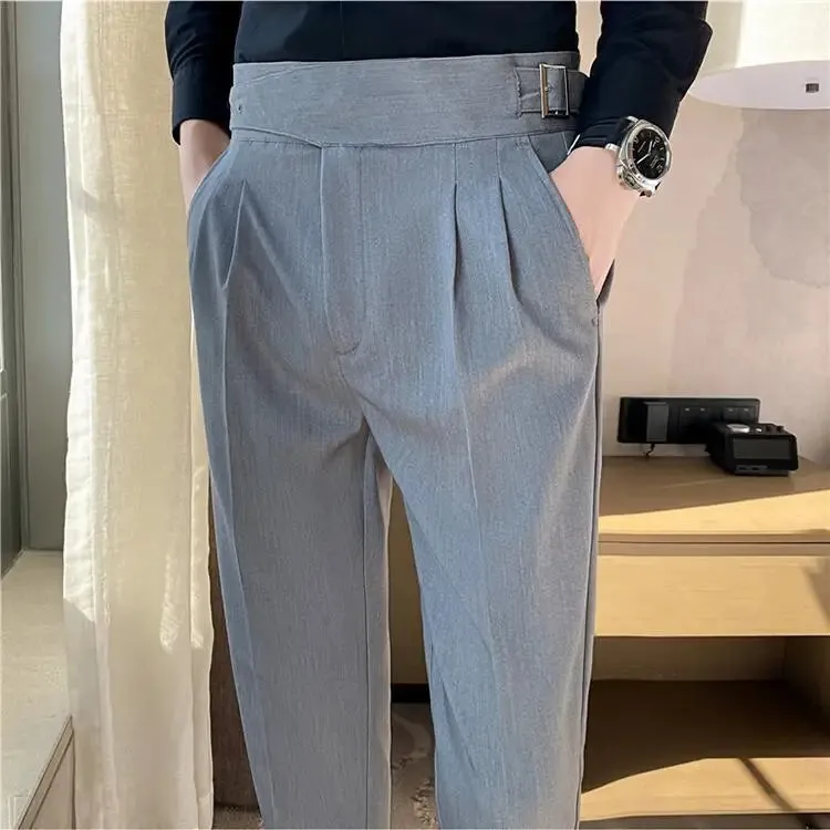 Finn | Slim Fit Pleated Trousers