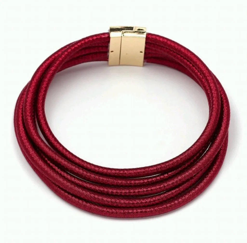 Five-layered coil-style CHOKER NECKLACE (Six colors)