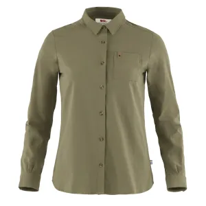 Fjallraven Womens Ovik Lite Shirt LS Green