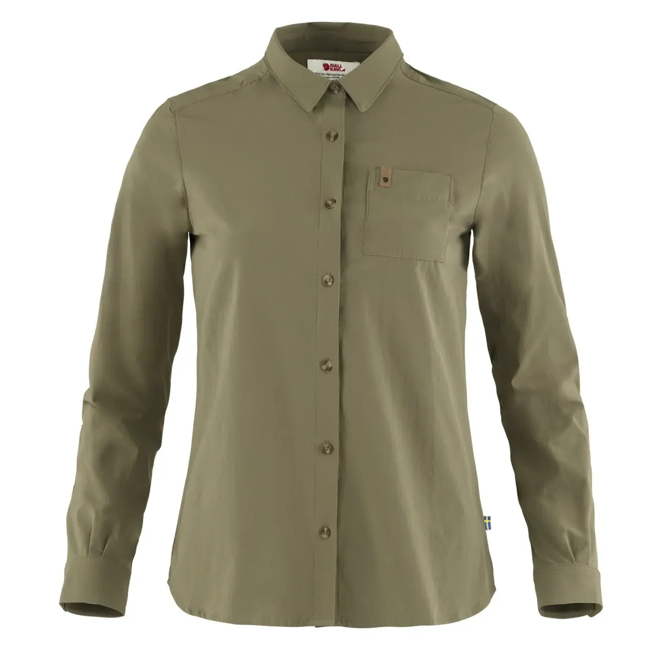 Fjallraven Womens Ovik Lite Shirt LS Green