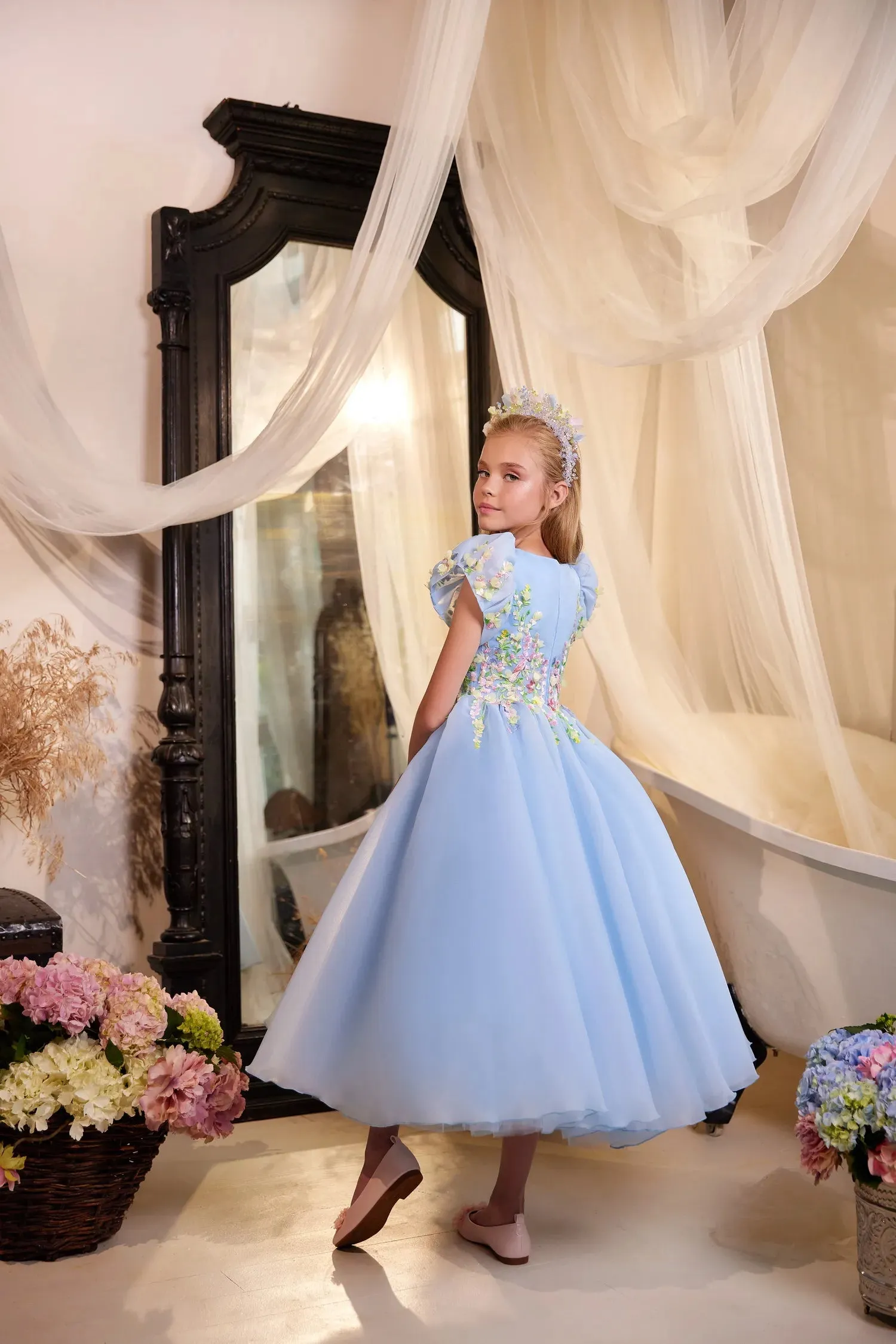 Floral Couture Embroidered Princess Dresses