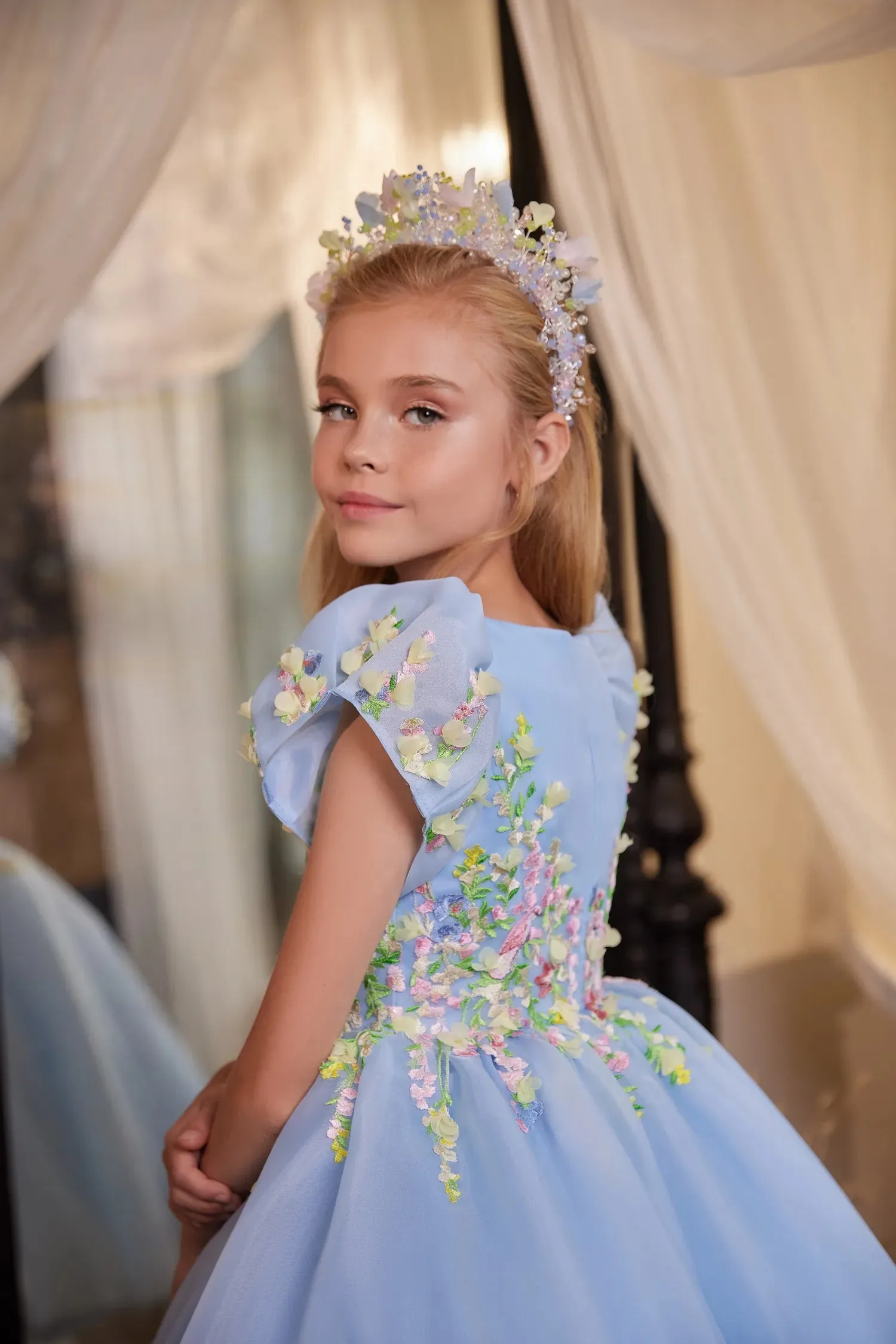 Floral Couture Embroidered Princess Dresses