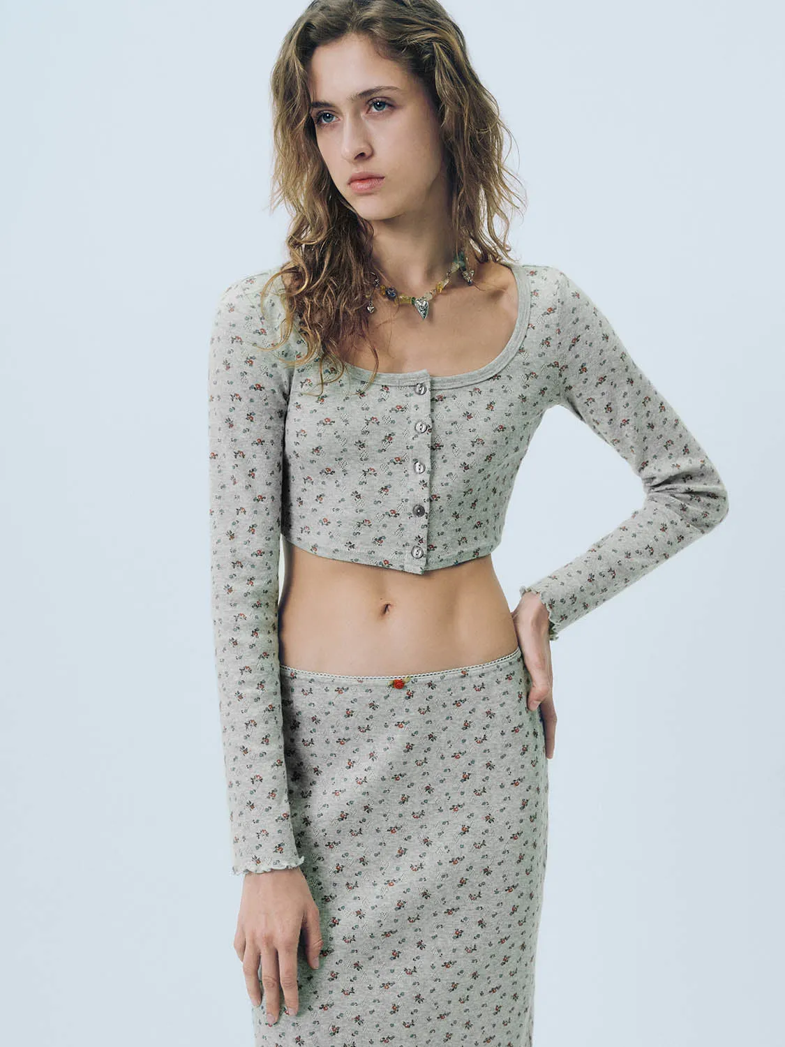 Floral Skinny T-Shirts