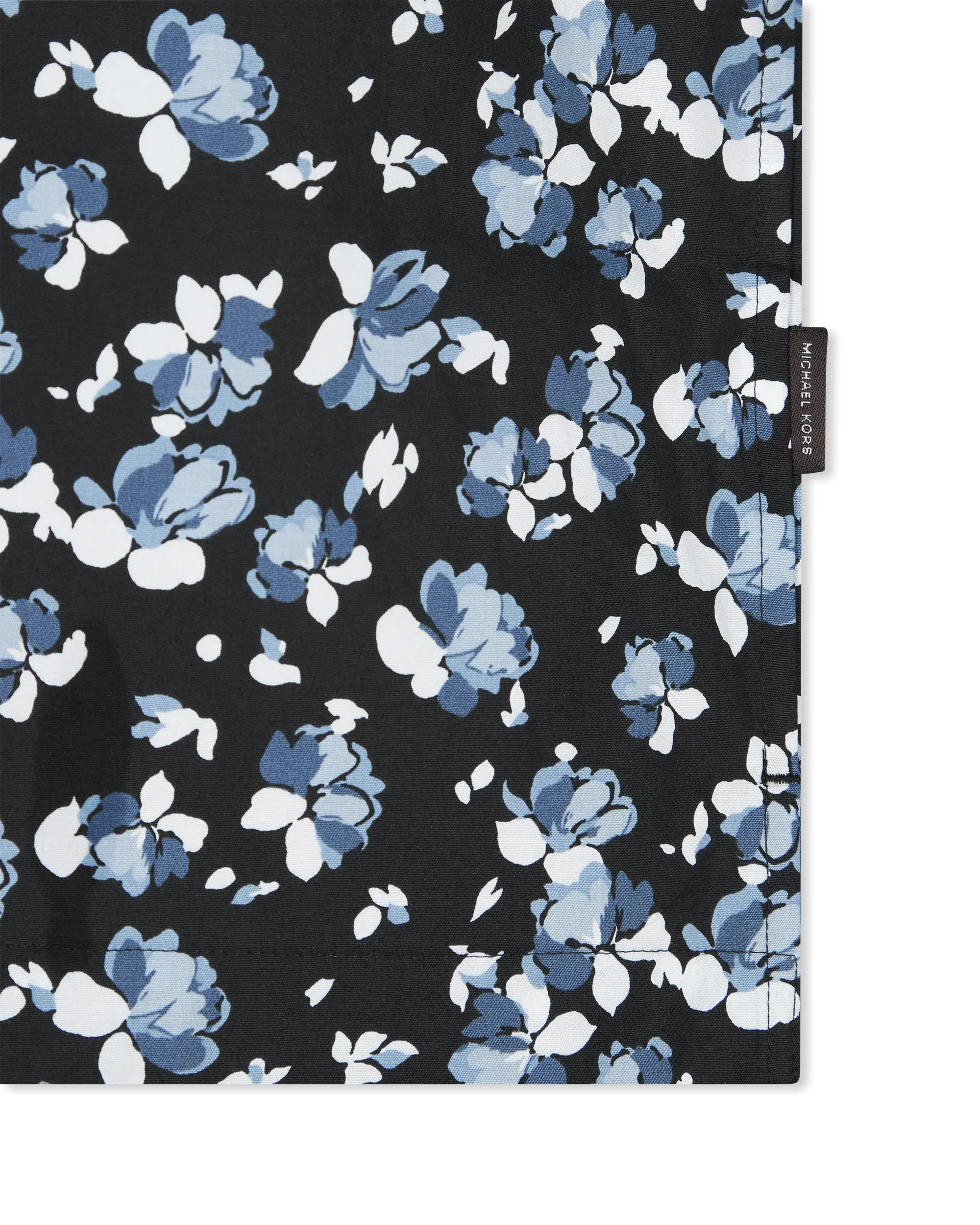 Floral Stretch Cotton Camp Shirt