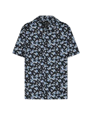 Floral Stretch Cotton Camp Shirt