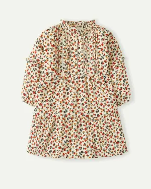 Flower Pleated Dress