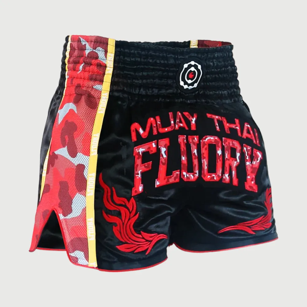 Fluory Camo Kids Muay Thai Shorts