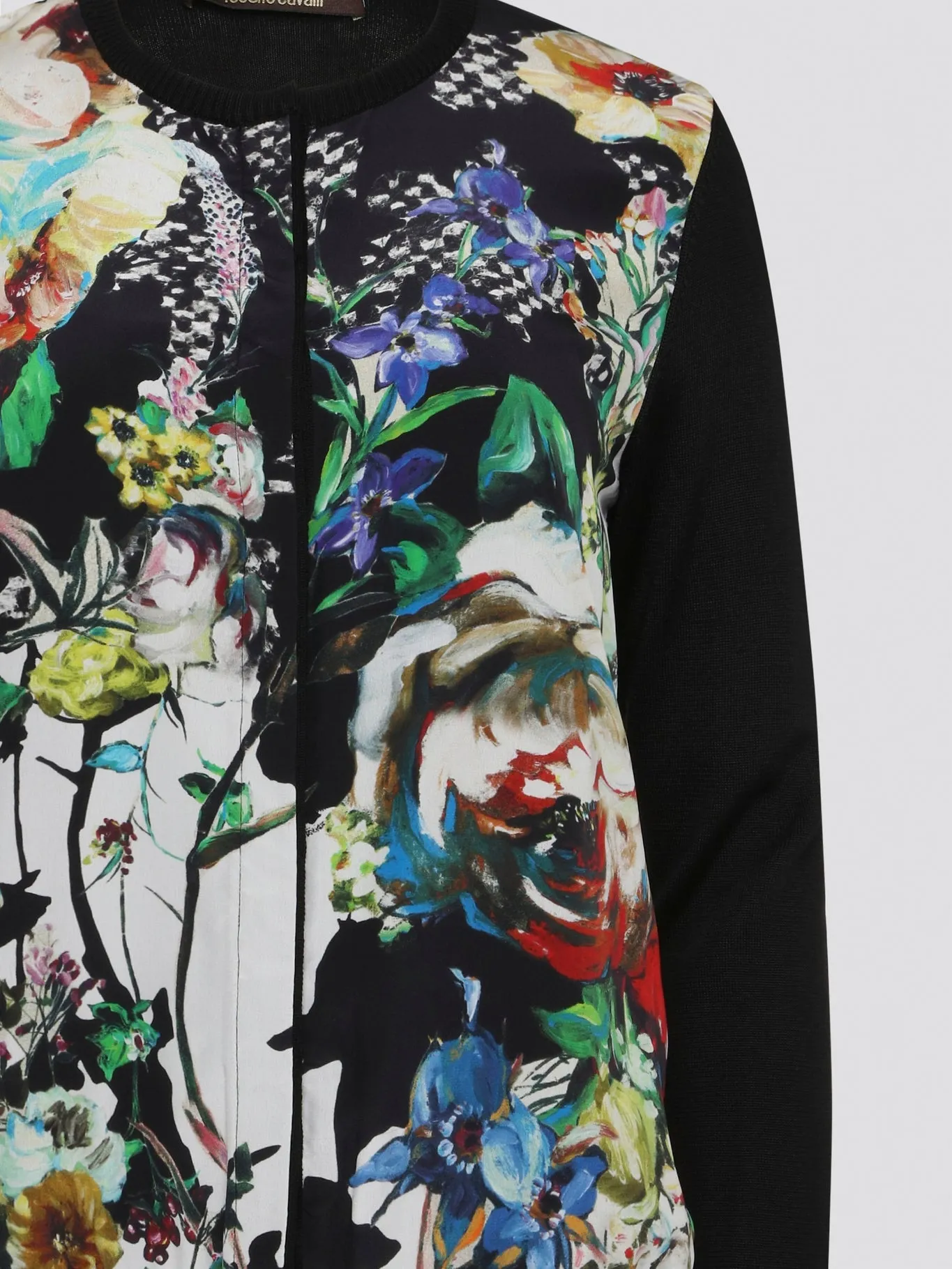 Foliage Ribbed Trim Jacket